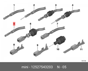 Разъем BMW электрический OE 12527543203 BMW