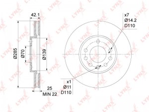 OPEL VECTRA C/ SAAB 9-3 (2002>) BN-1122 LYNXAUTO