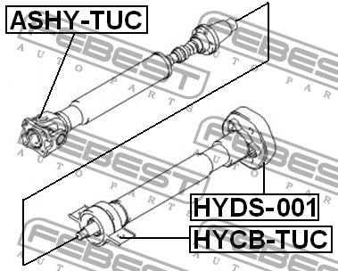 Подшипник подвесной карданного вала HYCB-TUC FEBEST