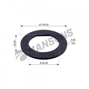 шайба прижимная ступицы передней !D105x68x65x5mm \ MAN F2000/M2000/TGM/TGX/TGA/T 4001821 MANSONS