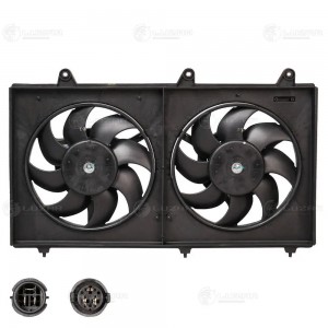 Э/вентилятор охл. для а/м Chery Indis 10-/Kimo 07-/QQ6 06- 2 вент. с кожухом LFK LFK 3012 LUZAR