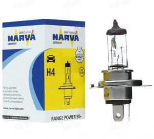 Лампа 12V H4 60/55W P43t-38 +50% Range Power 50+ NARVA 488613000 NARVA