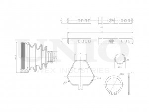 Пыльник ШРУСа (к-т) DUC-30002K UNIO