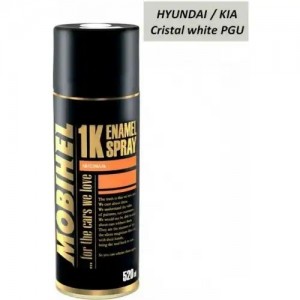 Краска PGU Crystal White металлик аэрозоль 520мл Helios MOBIHEL 40027802A MOBIHEL