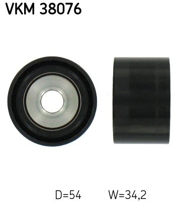 ролик обводной!\ MB W164 3.0 05>/W251 3.0 06> VKM38076 SKF