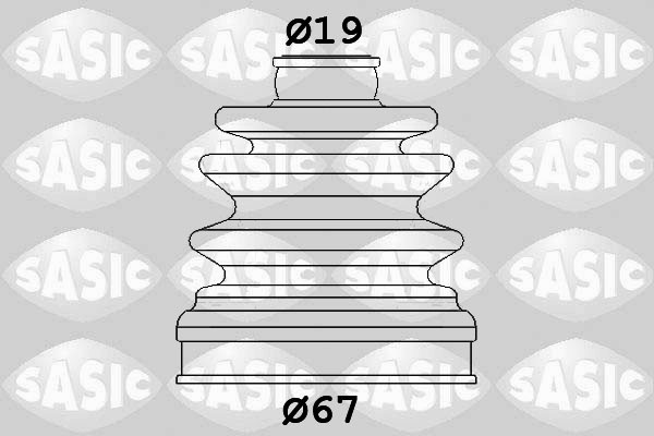 к-кт пыльника ШРУСа внутреннего!\ KIA Picanto/Pride 99> 1906134 SASIC