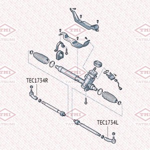 SKODA FABIA 99> M14x1.5/ правая резьба TEC1734L TATSUMI