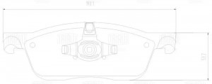 Колодки торм. Land Rover Range Rover Velar (17-) диск. перед. (PF 2388) PF 2388 TRIALLI