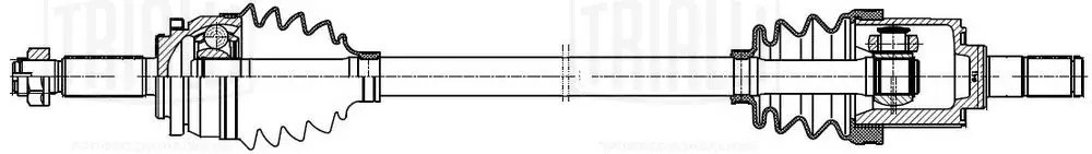 Привод для а/м Hyundai Solaris II 17-/Kia Rio 17- 1.4i 6MT перед. лев. AR990 AR990 TRIALLI