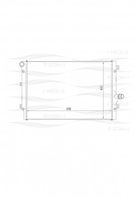 Радиатор AUDI A3 03-VW Golf/Passat/Touran/Jetta 03-SKODA Octavia/Superb/Yeti 04- KK0210 FREE Z