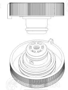 Крышка (пробка) расш. бачка для а/м Toyota Corolla (06-)/Camry (11-)/RAV-4 (06-) LL1920 LUZAR