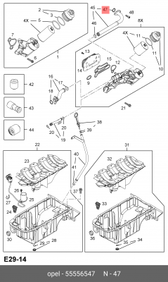 OPEL ASTRA/INSIGNIA/SIGNUM/ZAFIRA 55556547 GENERAL MOTORS