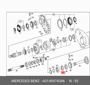 САЛЬНИК КПП A0149974346 MERCEDES BENZ