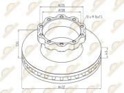 Диск тормозной Premium MAN о.н. 81508030041 — 2 года безусловной гарантии 160050072 SONDER