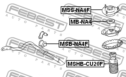 Опора амортизатора MSS-NA4F MSSNA4F FEBEST
