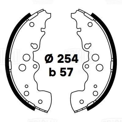 Колодки торм. Suzuki Grand Vitara (98-) барабан. 254x57 (GF 4787) GF 4787 TRIALLI