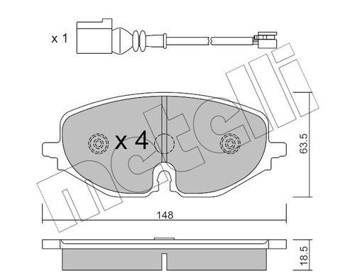SKODA OCTAVIA (A8) (2019>) 2212800 METELLI