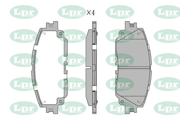 Колодки тормозные TOYOTA CAMRY V70/ RAV4 V 18- передние 05P2117 05P2117 LPR