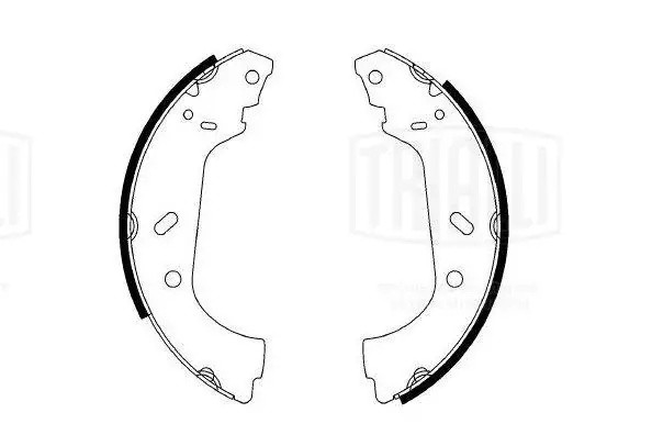 Колодки торм. Peugeot Expert (96-)/Citroen Jumpy (95-) барабан. 255x61 (GF 4407) GF4407 TRIALLI