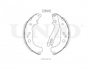 Колодки тормозные бараб. задние BRP-10073 UNIO