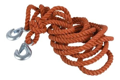 трос буксировочный! канат, 5т, 4,5м, с крюками, в пакете BRX0080031 BRIX