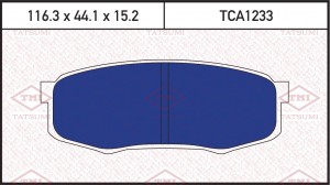 Колодки тормозные дисковые задние TOYOTA Land Cruiser 92- TCA1233 TCA1233 TATSUMI