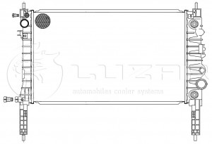 Радиатор охл. для а/м Opel Mokka (13-) 1.4T AT LRc21151 LRC21151 LUZAR