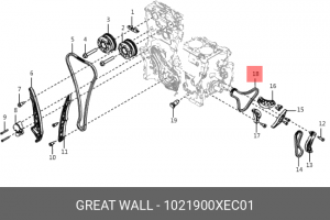 1021900XEC01 Цепь балансира 1021900XEC01 HAVAL
