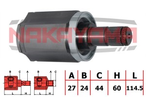 ШРУС внутр. левый к-кт BMW X3 (E83) 03-10 (27x24x174.5x44) NJ7733NY NJ7733NY NAKAYAMA