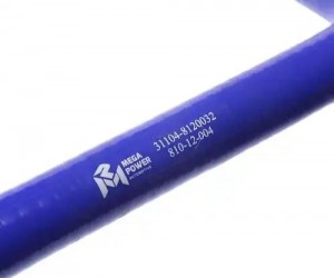 Патрубок ГАЗ-3302 ЕВРО-3 отопителя синий силикон MEGAPOWER 81012004 MEGA POWER