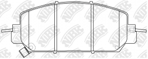 Колодки тормозные HONDA CR-V передние (4шт.) NIBK PN8818 NIBK