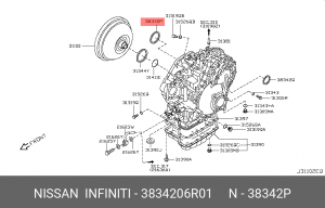 X-TRAIL (T30) (2001-2006) правый 38342-06R01 NISSAN
