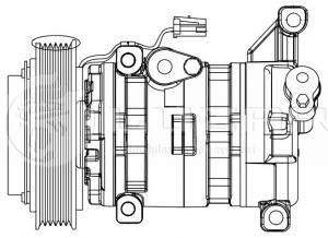 Компрессор кондиц. для а/м Mazda 3 (BK) (03-) 1.6i LCAC2540 LCAC2540 LUZAR