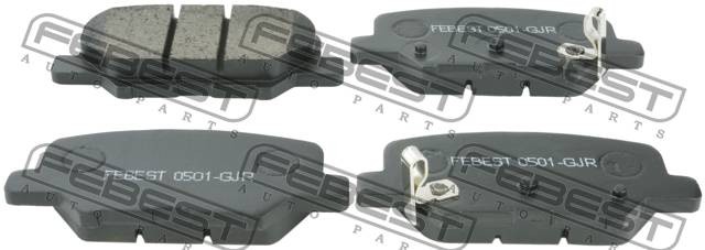Колодки задние MAZDA 6 GJ 2012- 0501-GJR 0501-GJR FEBEST