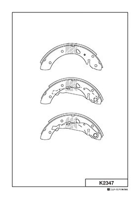 Колодки тормозные барабанные Toyota Avensis 1.6i-2.0i,2.0TD 97- K2347 K2347 MK KASHIYAMA