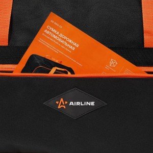 Сумка автомобильная (54х29х20 см) "AIRLINE" (дорожная, большая, черн./оранж.) AR-BAG-02 AIRLINE