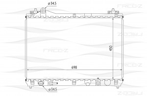 Радиатор SUZUKI Grand vitara 05- KK0244 KK0244 FREE Z