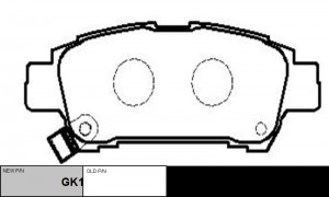 Колодки тормозные TOYOTA Alphard 2002 ~ 2008 / Avensis Verso 2001 ~ 2009 / Estim GK1074 CTR