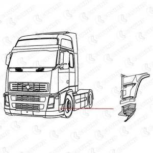 подножка! левая\ Volvo FH12/16 NEW 2FH241 COVIND