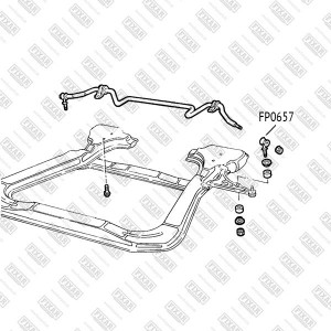 тяга стабилизатора передн.!\ Fiat Brava/Bravo/Tipo 87>, Alfa Romeo 145/146/155/G FP0657 FIXAR