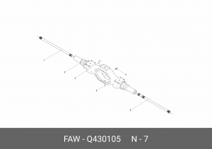 Кольцо стопорное 3310 Q430105 FAW