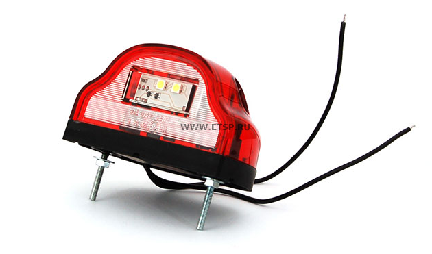 Фонарь освещения номерного знака W72 LED / 9V-36V / IP68; размеры 101x59x60 мм,  409 WAS