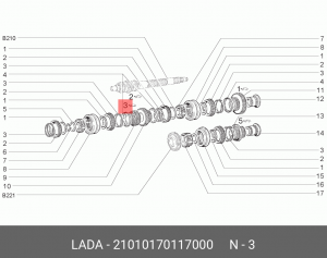 Пружина ВАЗ-2101-2107 синхронизатора АвтоВАЗ 21010-1701170-00 LADA VAZ