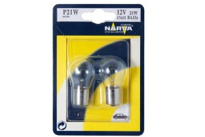 Лампа 12V P21W BA15s блистер (2шт.) NARVA 176354000 NARVA