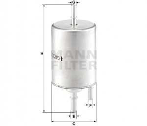 AUDI A4/A6 2001> 1.8-4.2 WK7203 MANN FILTER