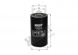 Фильтр масляный DAF IVECO КАМАЗ дв.CUMMINS EQB 140-20/210-20 HENGST H19W10 HENGST