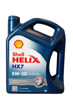 Масло моторное полусинтетическое Helix HX7 5W-30 4л 550040304 (550046351) 550040304 SHELL