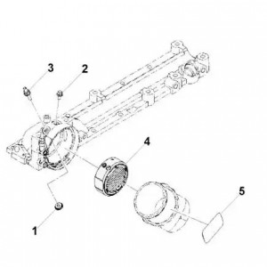 Подогреватель впускного воздуха КАМАЗ,ПАЗ Камминз ISBe, ISDe, ISF 3.8 24V/63A (H 0488 HAFFEN