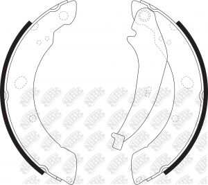 Колодки тормозные VW Polo (10-) SKODA Rapid (12-) задние барабанные (228х42мм) ( FN33002 NIBK