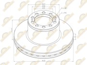 Диск тормозной Premium MB о.н. 9434210312 — 2 года безусловной гарантии 160050082 SONDER